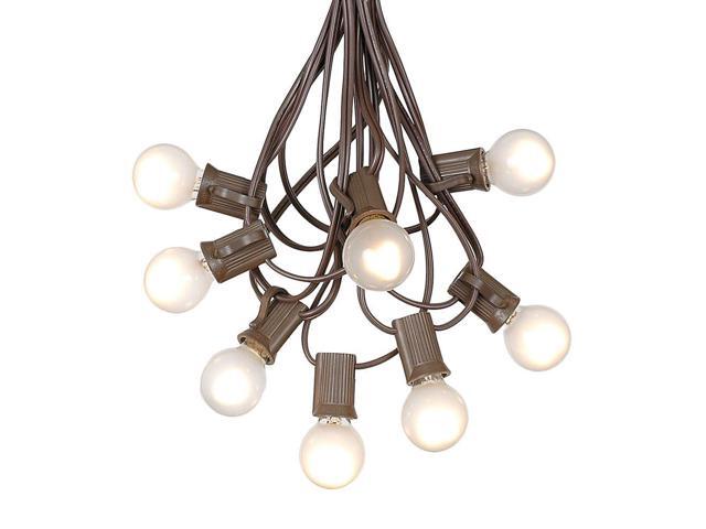 G30 Patio String Lights With 125 Frosted Globe Bulbs Outdoor G30 Patio String Lights With 125 Frosted Globe Bulbs Outdoor Market Bistro