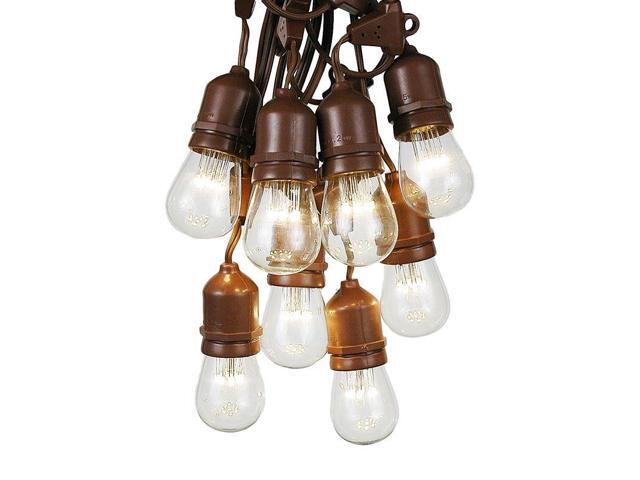 100 Foot S14 Edison Outdoor String Lights Suspended Commercial 100 Foot S14 Edison Outdoor String Lights Suspended Commercial Grade Backyard Garden Gazebo