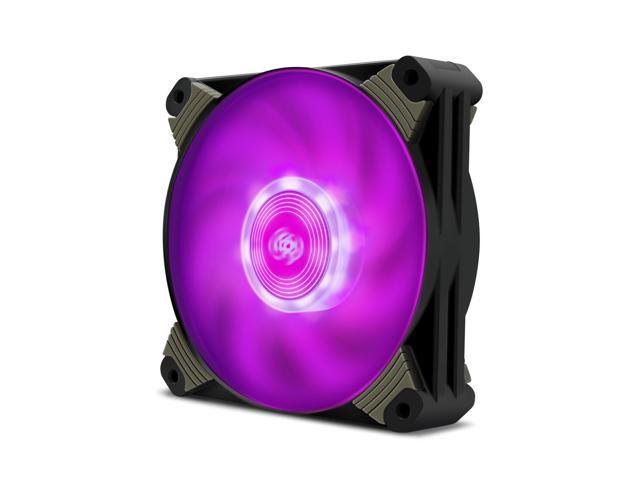 Aigo 120mm Icy Neon Purple LED Computer PC Cooler Case CPU Radiator ...