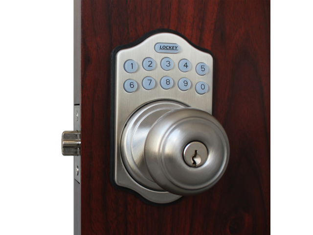 push button door lock