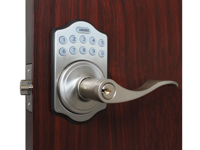 Lockeyusa E985sn Electronic Push Button Digital Door Lock Access