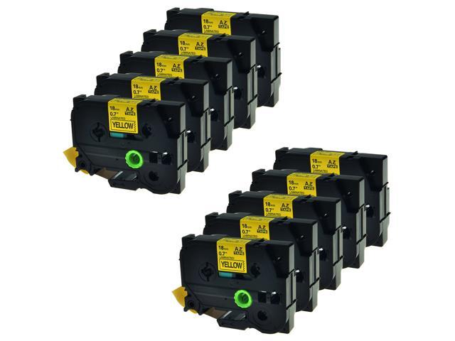 4PK TZ 641 TZe 641 Black on Yellow Label Tape For Brother P-Touch PT-2700 3//4/"