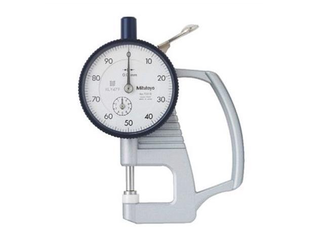 0-10mm Range Mitutoyo 7313 Dial Thickness Gage Lens Reverse Anvil