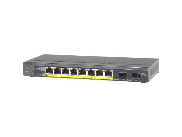 Netgear Gs110tp Prosafe 8port Gigabit Switch Netgeargs110tp100nas