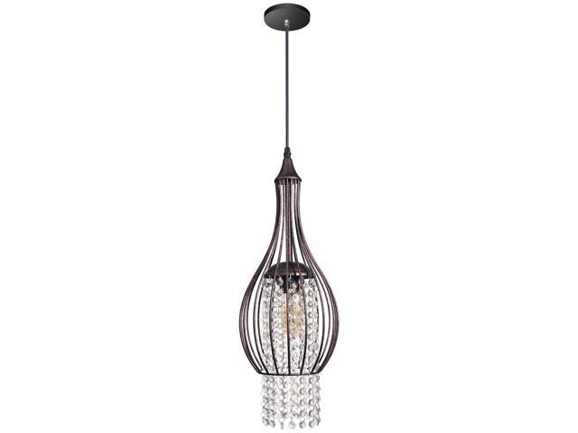 Starthi Mini Crystal Chandelier Wrought Iron Pendant Light Antique Starthi Mini Crystal Chandelier Wrought Iron Pendant Light Antique Bronze Cage Ceiling Lighting Fixture
