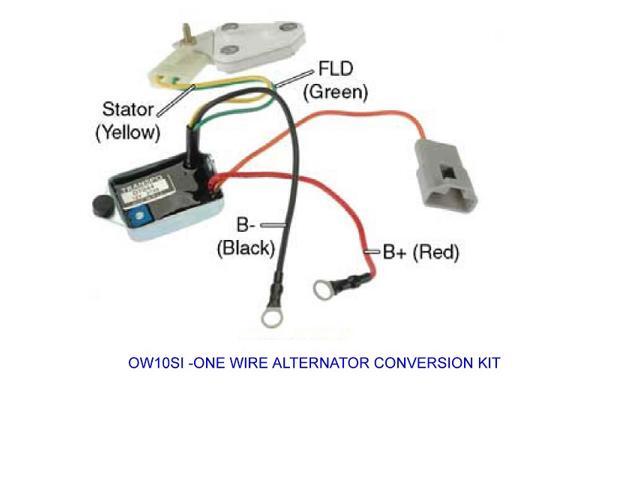 ow10si is a one wire conversion kit to convert a delco 10,12,15,17ow10si is a one wire conversion kit to convert a delco 10,12,15