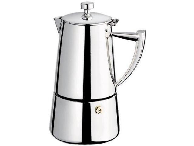 Cuisinox Roma 10 Cup Moka Espresso Stovetop Coffeemaker In Stainless Cuisinox Roma 10 Cup Moka Espresso Stovetop Coffeemaker In Stainless Steel