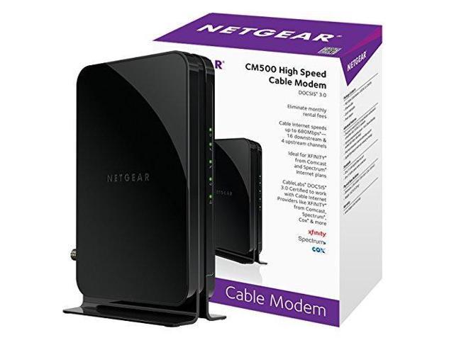 NETGEAR CM500-1AZNAS (16x4) DOCSIS 3.0 Cable Modem, Max Download Speeds ...