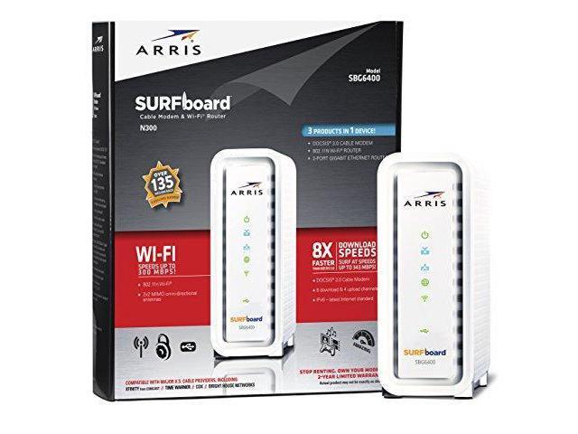 Arris Surfboard N300 Docsis 3 0 Cable Modem Router Sbg6400