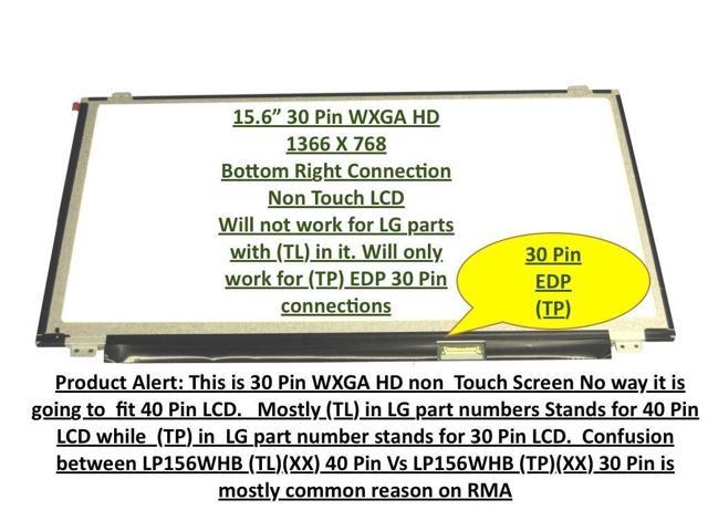 Toshiba Satellite C55-C5390 C55-C5246 C55-C5254 15.6/" Slim eDP LED LCD Screen