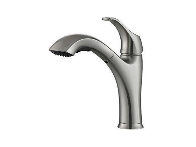 Kraus Kpf 2250 Single Lever Pull Out Kitchen Faucet Stainless Steel Newegg Com