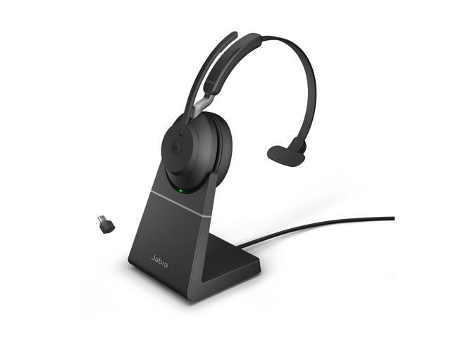 Jabra Evolve2 65 USB-C MS Mono with Charging Stand - Black Wireless Headset / Music Headphones