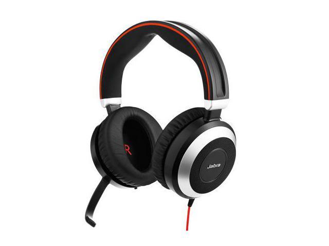 Jabra Evolve 80 UC Stereo USB-C Wired Headset / Music Headphones