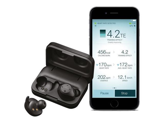 Jabra Elite Sport Earset - Stereo - Black - Wireless - Bluetooth - 32.8 ft - 16 Ohm - 20 Hz - 20 kHz - Earbud - Binaural - In-ear - Noise Canceling