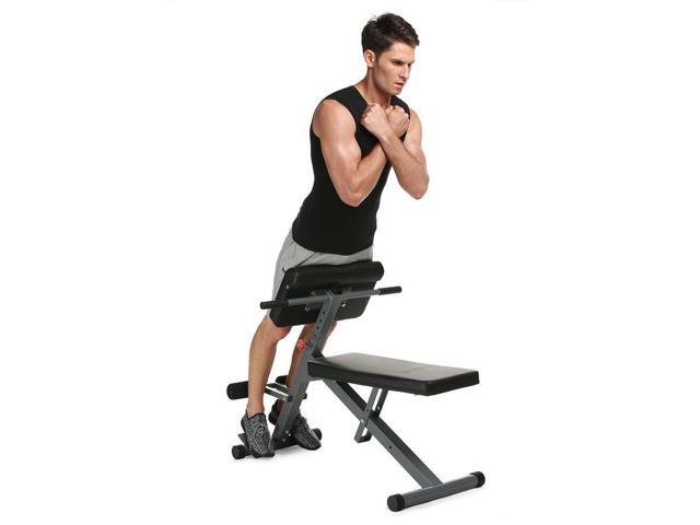 ANCHEER Health Fitness Stamina Pro Ab Core StrengthMulti-Workout Abdominal/Hyper Back Extension Bench
