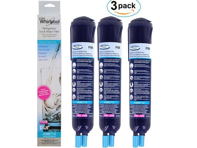 3 Pack Whirlpool 4396710 Pur Push On 4396841 Refrigerator Water 3 Pack Whirlpool 4396710 Pur Push On 4396841 Refrigerator Water Filter
