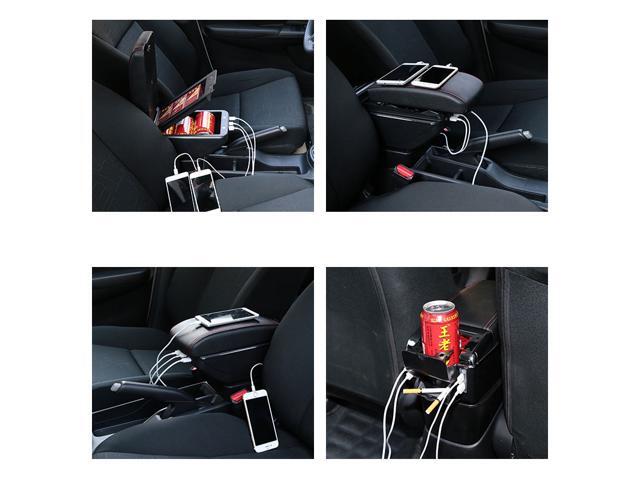 Vtear For Smart Fortwo Forfour Armrest Box Usb Charging Heighten Vtear For Smart Fortwo Forfour Armrest Box Usb Charging Heighten Central Content Cup Holder