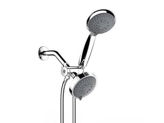 Handheld Shower Head Ohuhu Full Chrome 35 Function Ultra Luxury 3 Way 2 In 1 Combo Silver Newegg Ca