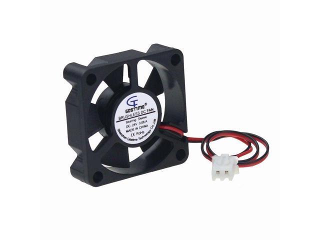 5pcs 35mm 35x35x10mm 24V 0.06A Brushless DC Cooling Cooler Fan 2pin Silent