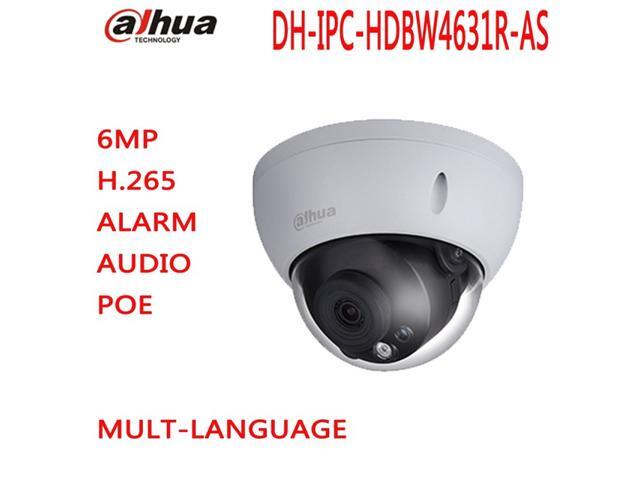 Dahua 6MP IP Camera IK10 IP67 IR30M built-in SD card Audio IPC-HDBW4631R-AS