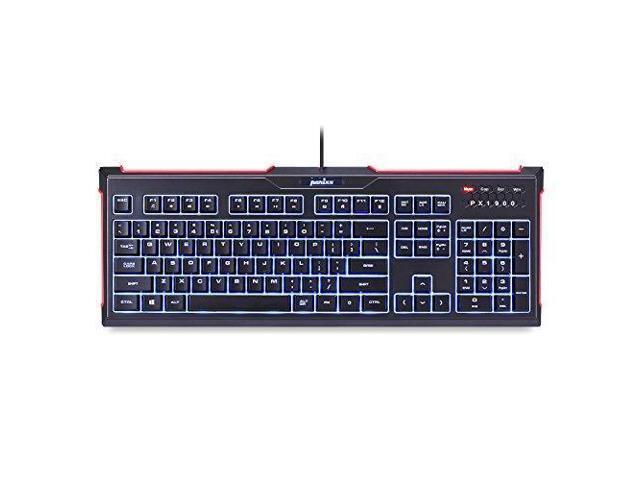 Perixx PX-1900 Backlit Gaming Keyboard - Silent X Type Scissor Keys - 19 Keys Anti-Ghosting - IP 65 Water-Proof Protection... 