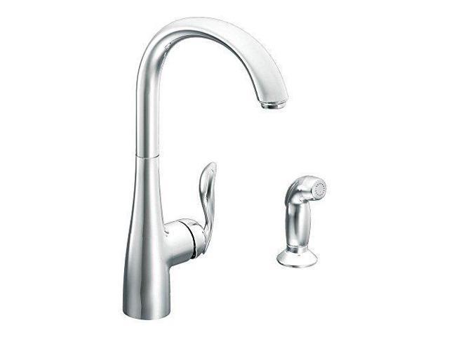Moen 7790 Arbor One Handle High Arc Kitchen Faucet Chrome Newegg Com Moen 7790 Arbor One Handle High Arc Kitchen Faucet Chrome