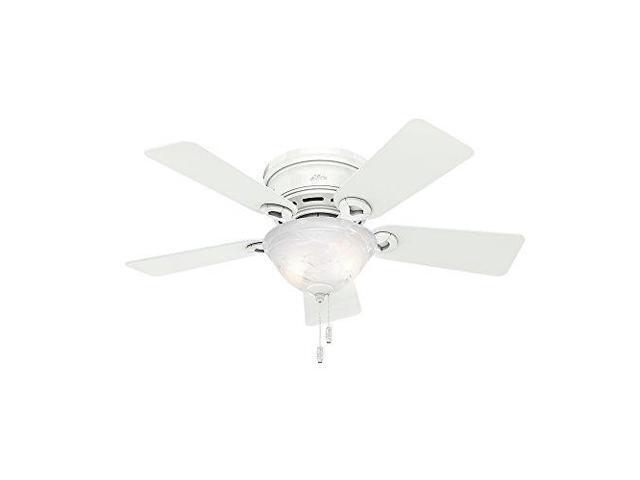 Hunter 51022 Conroy 42 Inch Snow White Ceiling Fan With Five Snow