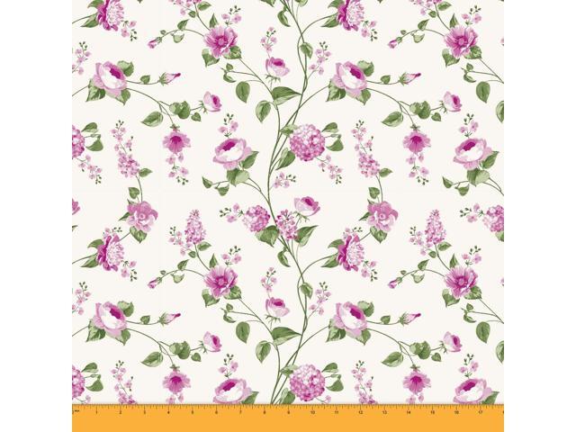 Soimoi 2-Way Stretch Floral Printed Velvet Fabric By The Yard 60 Wide