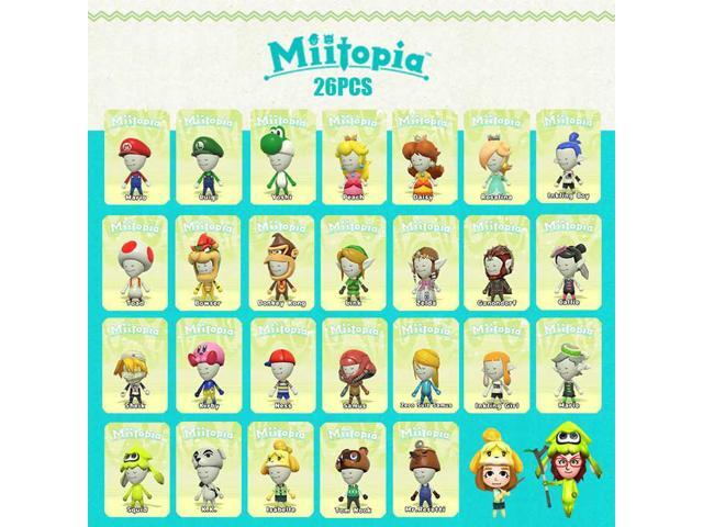 26pc Miitopia Amiibo Mini NFC Tag Linkage Card