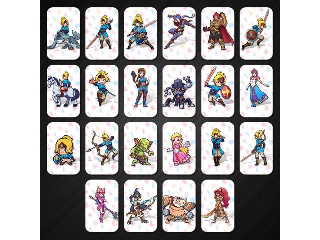 22 ZELDA AMIIBO NFC TAG Cards BOTW SSB Wolf Link 20 Hearts Fierce Deity for NS Switch WII U ...