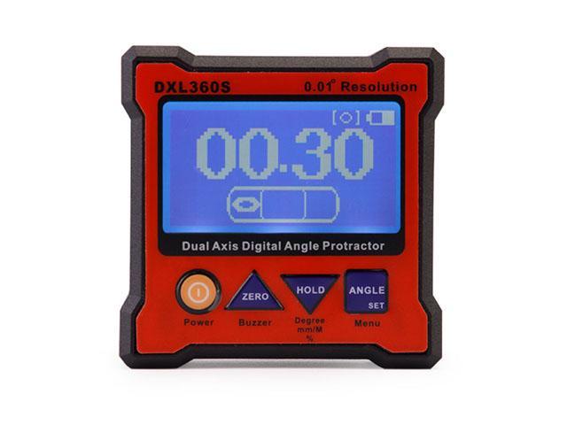 GRAVITY 2 in 1 Digital Protractor Inclinometer Level Box 0.01° DXL360S GYRO
