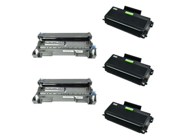 2 Pack Combo TN650 Toner Cartridge and DR620 Drum For Brother HL-5370DW Printer