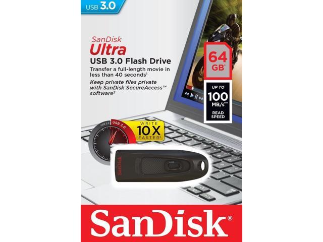 64GB Ultra Cruzer Memory SDCZ48-064G Thunb Drive USB 3.0 SanDisk Flash 100mb//s