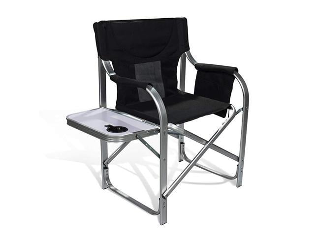 690grand Full Back Heavy Duty Folding Director S Chair With Side Table And Storage Pouch Newegg Com