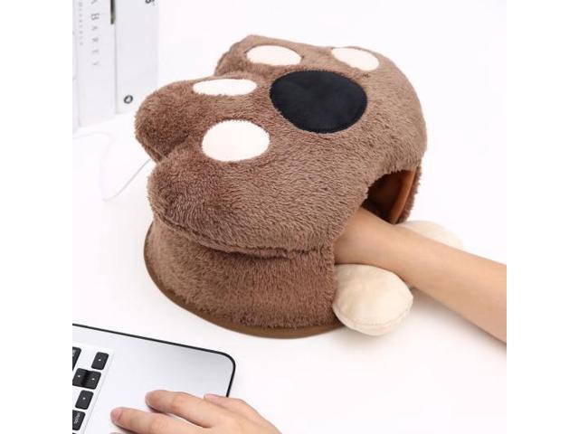 2 Winter Warm Mouse Pad Usb Port With Wristguard Thick Cartoon