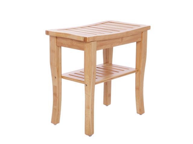 Bathroom Bamboo Shower Bench Seat Spa Bath Organizer Stool Shower Bench Seat Spa Bath Organizer