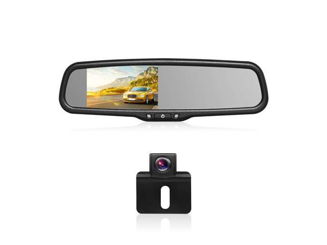 Boscam K4 Backup Camera Kit Waterproof Night Vision License Plate Rear View Back Up 4 3 Inch Lcd Rearview Mirror Monitor Parking Assistance
