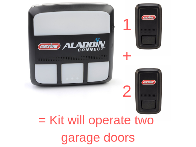 Aladdin Connect® Smartphone Enabled Garage Door Opener Kit - For 2 ...