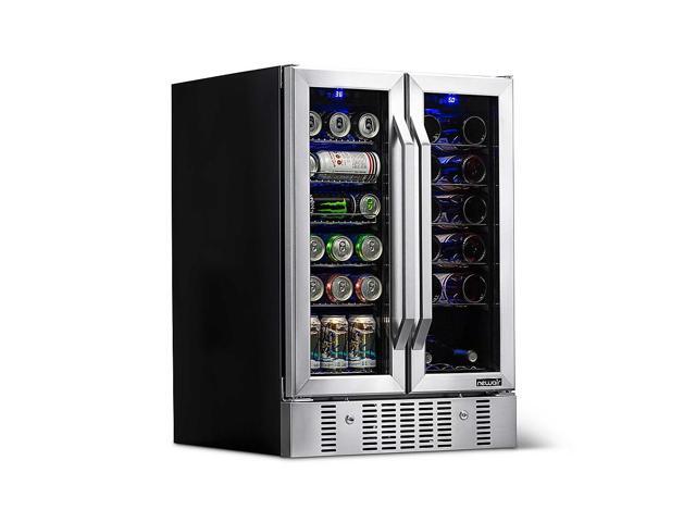 NewAir 18-Bottle Wine and 60-Can Dual Zone Beverage Coole