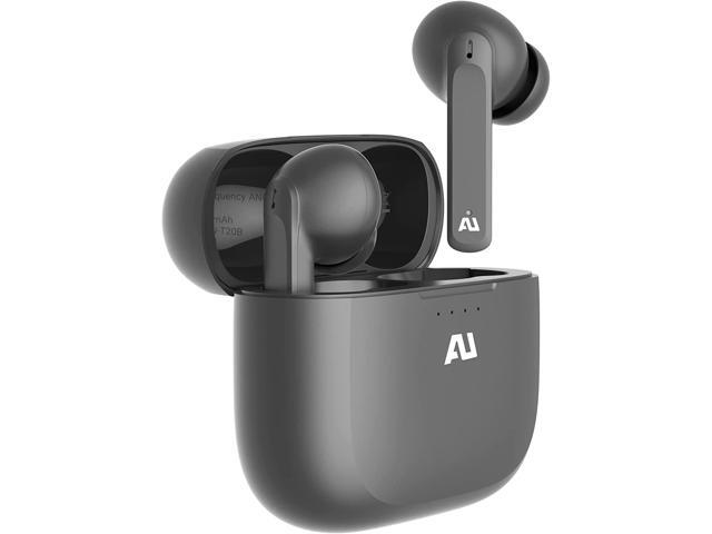 Ausounds Frequency BT True Wireless Earbuds, 10mm Hi-Fi Driver, Bluetooth 5.0, and Water Resistant for Workouts for iPhone and Android - Gray