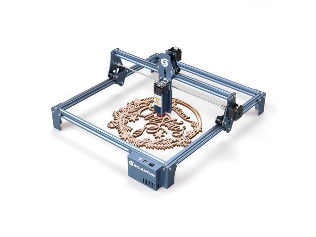 SCULPFUN S9 Laser Engraving Machine Ultra-thin Laser Beam Shaping Technology High-precision Wood Acrylic Laser Engraver Cutting Machine Full Metal Structure Quick Assembly Design 410x420mm