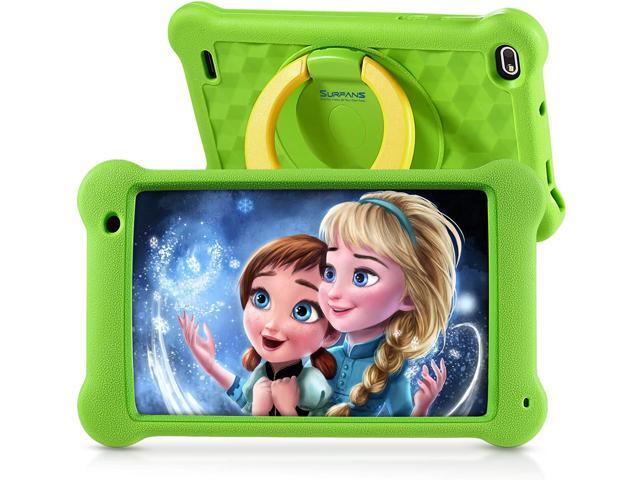 Surfans Kids Tablet, 7 inch IPS HD Display, 2GB RAM, 32GB ROM, WiFi Android Tablets for Kids with Kids-Proof Case, Green