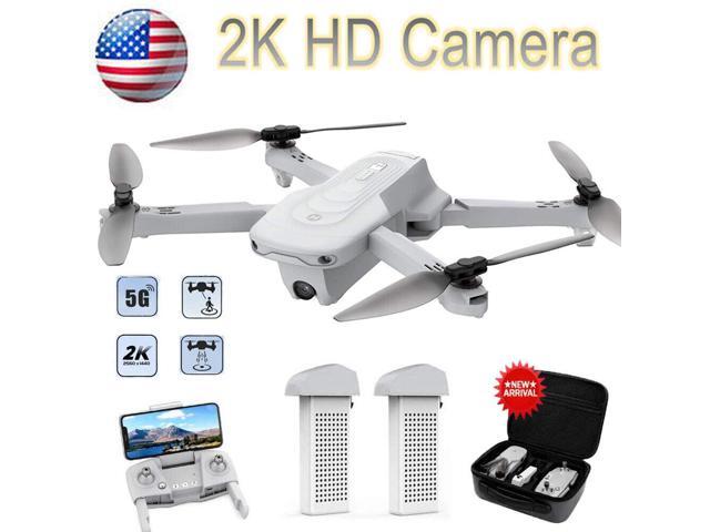Holy Stone HS175 Drone with Camera for Adults 2K UHD, GPS Auto Return, 5GHz FPV RC Quadcopter Follow Me, Waypoints, Circle Fly, Optical Flow, Headless Mode, 2 Batteries for 40 Min and Carrying Case