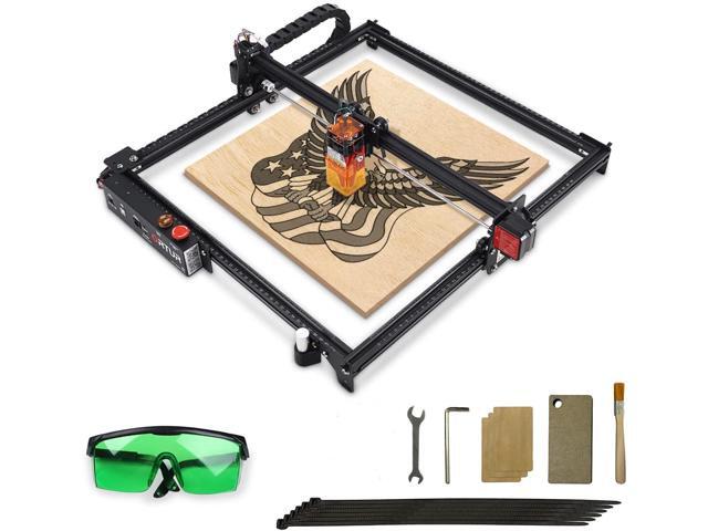 ORTUR Laser Master 2 Pro S2 LU2-4 LF Laser Engraver, Laser Engraving Cutting Machine, DIY Laser Marking for Metal, Wood, Compresed Spot CNC, 32-bit Motherboard LaserGRBL(LightBurn), 400x400mm