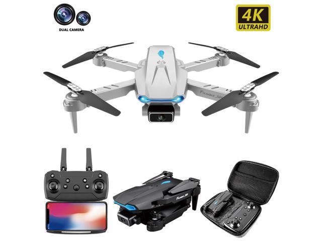 Greatlizard S89 Mini Drone  Foldable WiFi FPV Drone With 4K HD Camera For Adults, RC Quadcopter With 3D Flip, Headless Mode, Altitude Hold, One Key Return, Bag And 3 Batteries