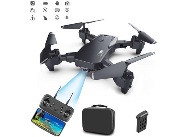 Drone with 1080P Camera for Adults and Kids, Foldable Quadcopter with Wide Angle FPV WiFi Drone Single Camera + Storage Case