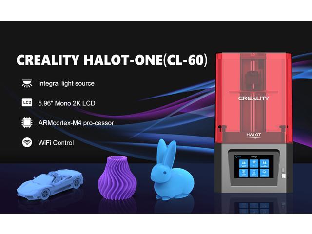 Creality Official HALOT-ONE (CL-60) Resin 3D Printer with Precise Integral Light Source, WiFi Control and Fast Printing,Dual Cooling & Filtering System, Assembled Out of The Box