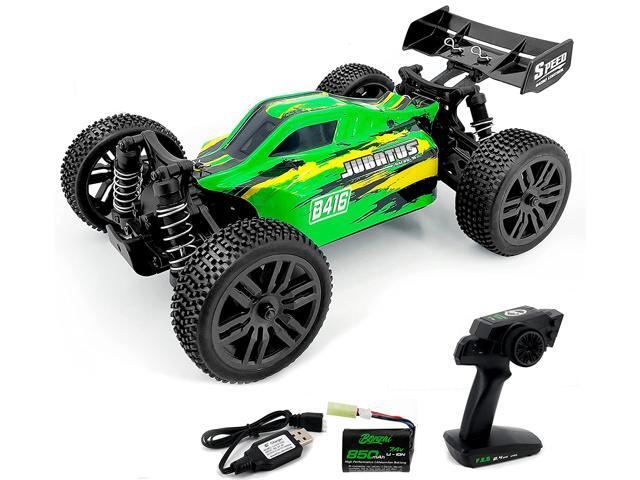 Bonzai RC Car 1/14 Scale Remote Control Cars 2.4G 4WD Off Road RC Buggy 40Km/h High Speed Racing Cars All Terrain RTR with 2 Batteries for Boys and Adults,Jabutus B416 Green