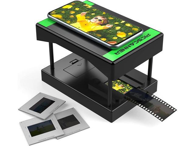 Rybozen Mobile Film and Slide Scanner, Lets You Scan and Play with Old 35mm Films & Slides Using Your Smartphone Camera, Fun Toys and Gifts with LED Backlight, Rugged Plastic Folding Scanner