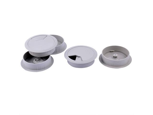 Computer Cables CAA-Hot 80mm Plastic Desktop Rable Cable Cover Grommet Organizer Cable Length: Other